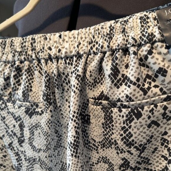 NWT J. Crew Jamie Elastic Waist Snakeskin "Serpentine" Pant Size 12 - Picture 10 of 10